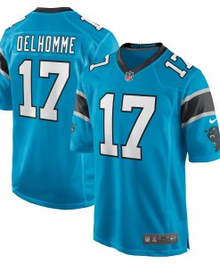 Alternative view of Jake Delhomme Carolina Panthers Nike Game Retired Player Jersey - Black/Light Blue