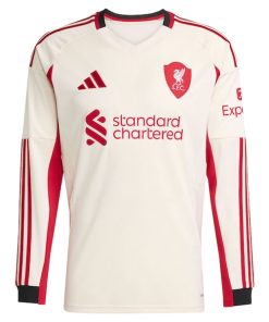 Alternative view of Liverpool adidas Away Shirt 2025-26 - Long Sleeve with Virgil 4 printing