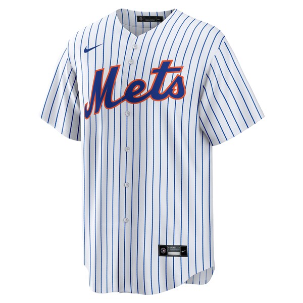 New York Mets Nike #1 Dad Home Replica Jersey - White - Image 2