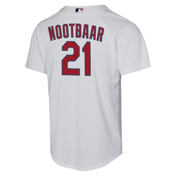 Lars Nootbaar St. Louis Cardinals Nike Youth Home Replica Player Jersey - White - Image 3