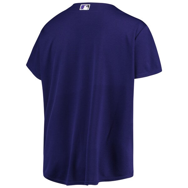 Colorado Rockies Women's Plus Size Alternate Replica Team Jersey - Purple - Image 3