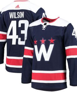 Alternative view of Tom Wilson Washington Capitals adidas Alternate Primegreen Authentic Player Jersey - Navy/Red