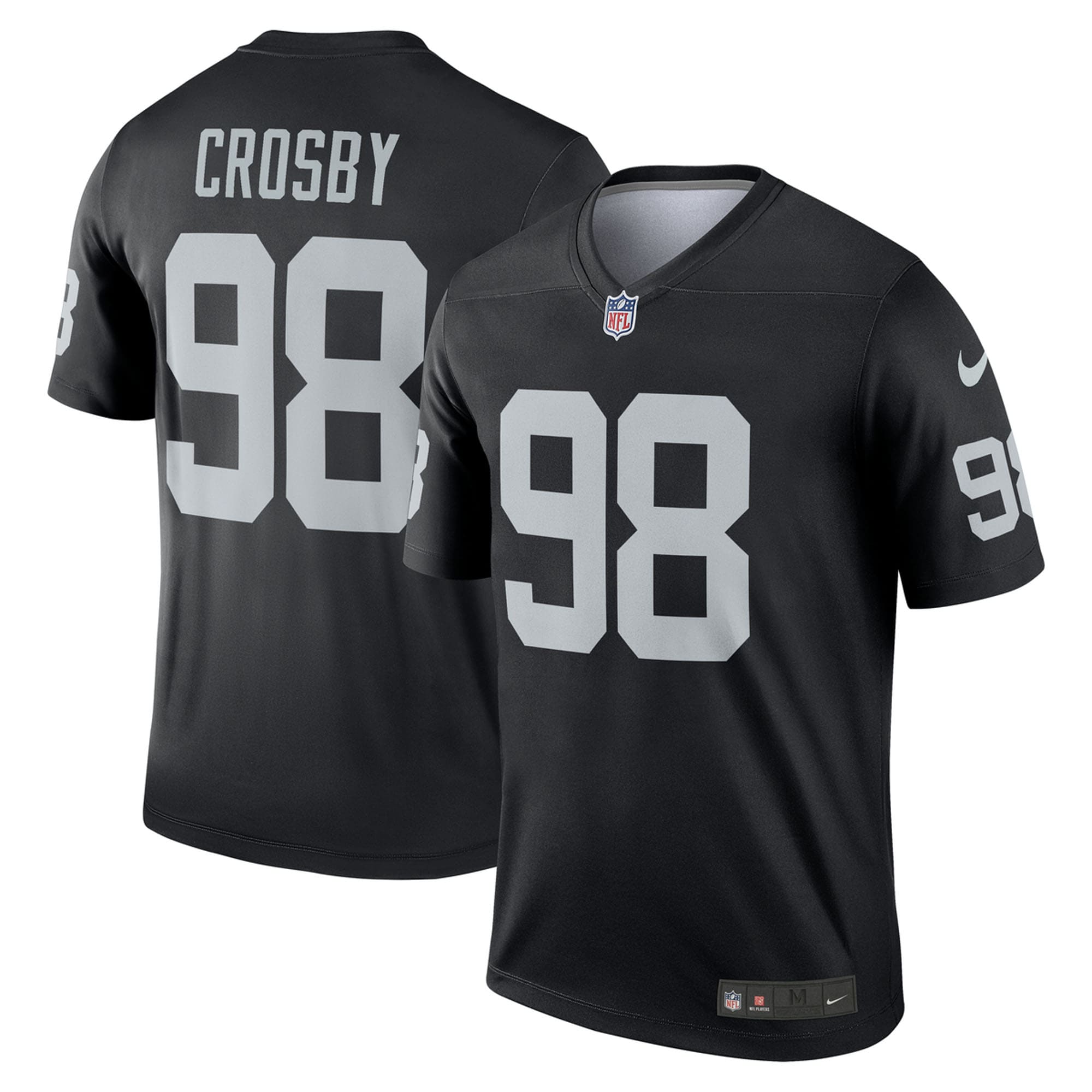 Maxx Crosby Las Vegas Raiders Nike Alternate Legend Jersey - White/Black - Image 5