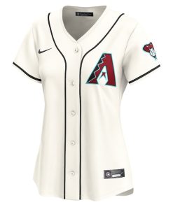 Alternative view of Arizona Diamondbacks Nike Women's Home Limited Custom Jersey - White