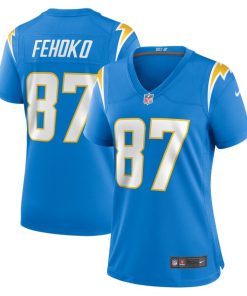 Simi Fehoko Los Angeles Chargers Nike Women's  Game Jersey -  Powder Blue