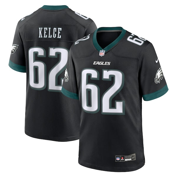 Jason Kelce Philadelphia Eagles Nike Alternate Game Jersey - Black/Green - Image 2