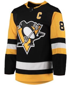 Alternative view of Sidney Crosby Pittsburgh Penguins adidas Home Primegreen Authentic Player Jersey - Black
