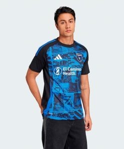 San Jose Earthquakes adidas 2025 Headliner Replica Jersey - Black