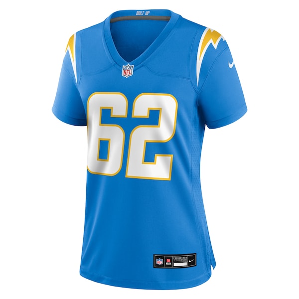 Nash Jones Los Angeles Chargers Nike Women's Team Game Jersey - Powder Blue - Image 2