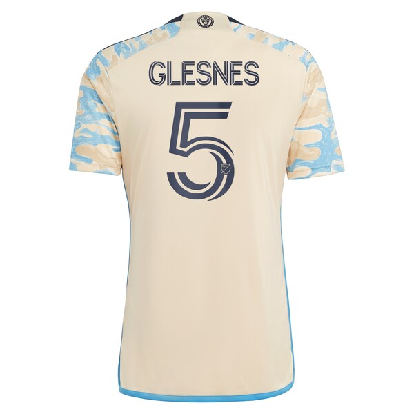 Jakob Glesnes Philadelphia Union adidas 2024 For Philly Replica Jersey - Tan - Image 3