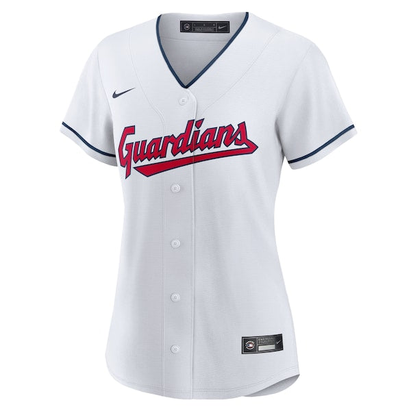 Cleveland Guardians Nike Women's Home Blank Replica Jersey- White - Image 2