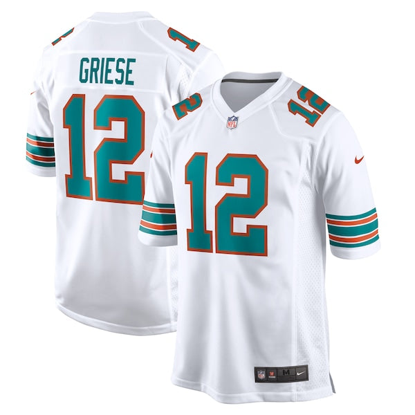 Bob Griese Miami Dolphins Nike Retired Player Jersey - White/Aqua - Image 2