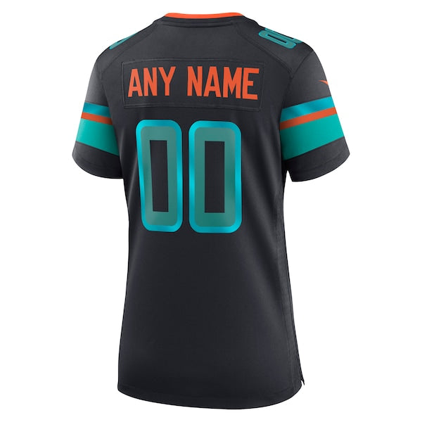 Miami Dolphins Nike Women's 2025 Rivalries Collection Custom Game Jersey - Pitch Blue/Aqua - Image 4
