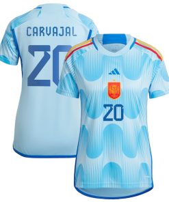 Daniel Carvajal Spain National Team adidas Women's 2022/23 Away Replica Jersey - Blue