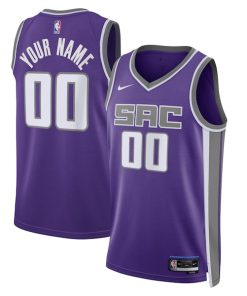 Sacramento Kings Nike Unisex Swingman Custom Jersey Purple - Icon Edition