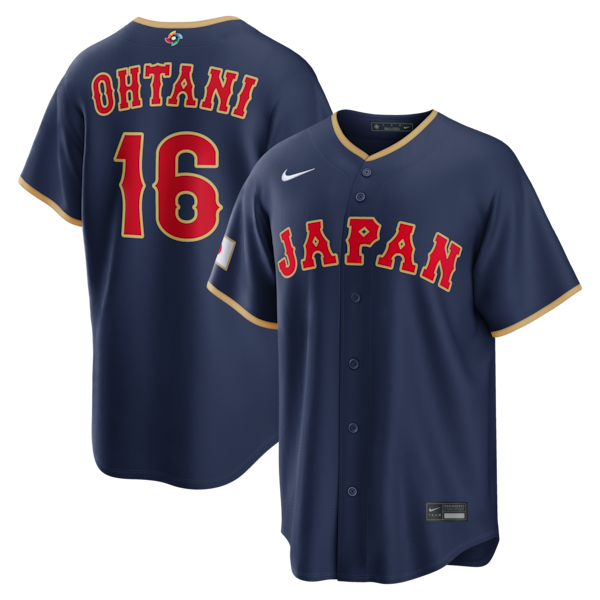 Shohei Ohtani Japan Baseball Nike 2026 World Baseball Classic Road Stadium Jersey - Navy/White - Image 2