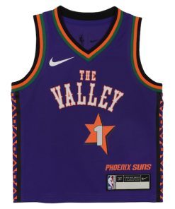 Alternative view of Devin Booker Phoenix Suns Nike Preschool 2024/25 Swingman Player Jersey -  City Edition - Purple