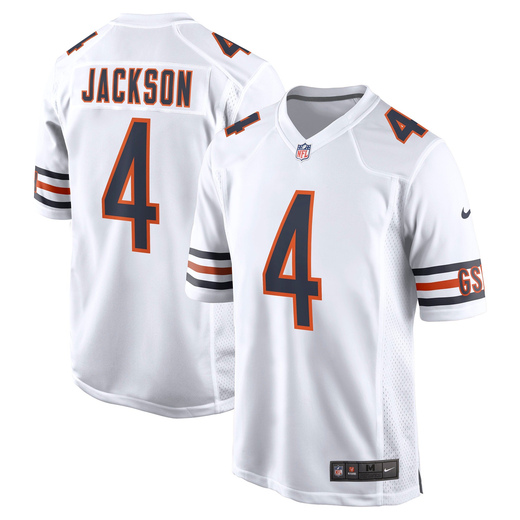 Eddie Jackson Chicago Bears Nike Game Player Jersey - Navy/White - Image 6