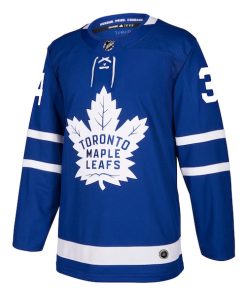 Alternative view of Auston Matthews Toronto Maple Leafs adidas Authentic Player Jersey - Blue