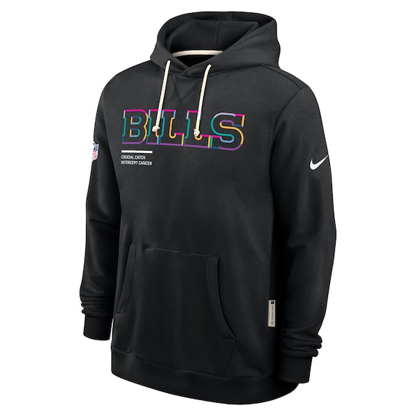 Buffalo Bills Nike 2025 NFL Crucial Catch Sideline Standard Issue Dri-FIT Hoodie - Black - Image 2