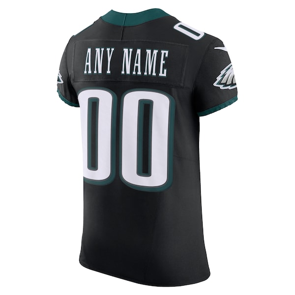 Philadelphia Eagles Nike Alternate Vapor F.U.S.E. Elite Custom Jersey - Black - Image 3