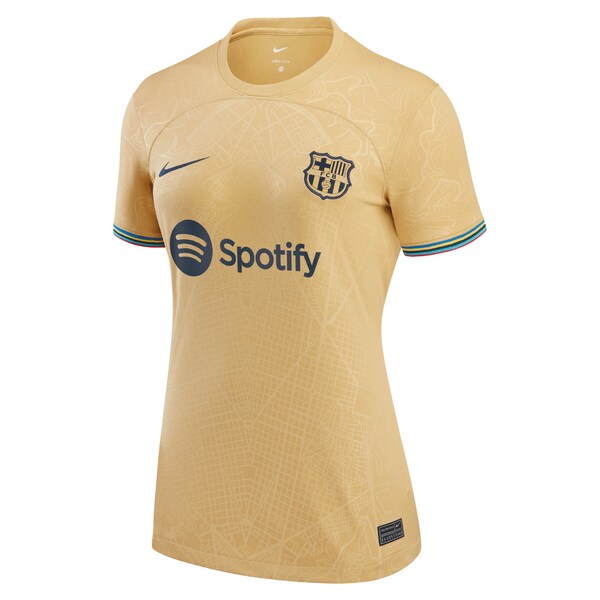 Frenkie de Jong Barcelona Nike Women's 2022/23 Away Replica Player Jersey - Yellow - Image 2