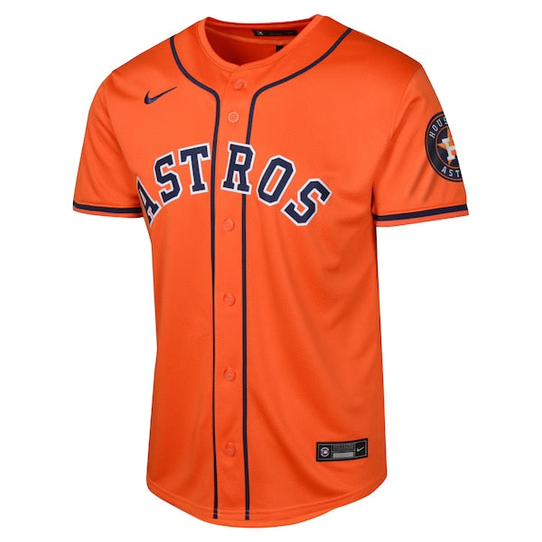 Houston Astros Nike Youth Alternate Limited Jersey - Orange - Image 2