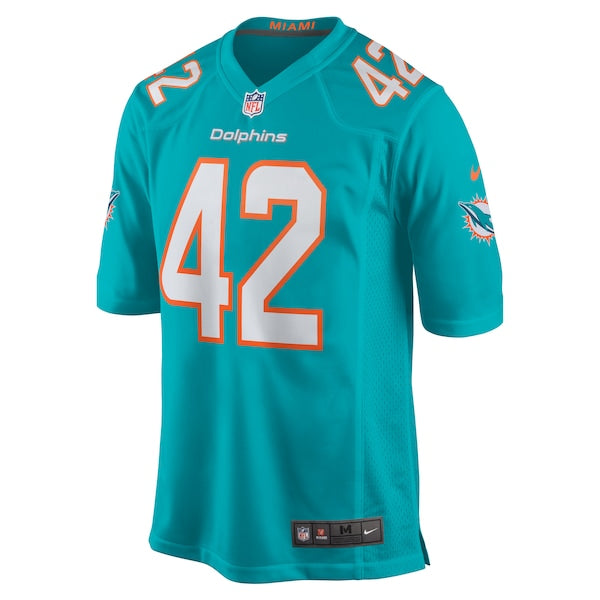Joshua Kalu Miami Dolphins Nike Team Game Jersey - Aqua - Image 2
