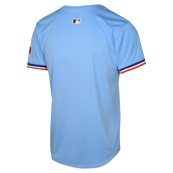 Texas Rangers Nike Youth Alternate Limited Jersey - Light Blue - Image 3