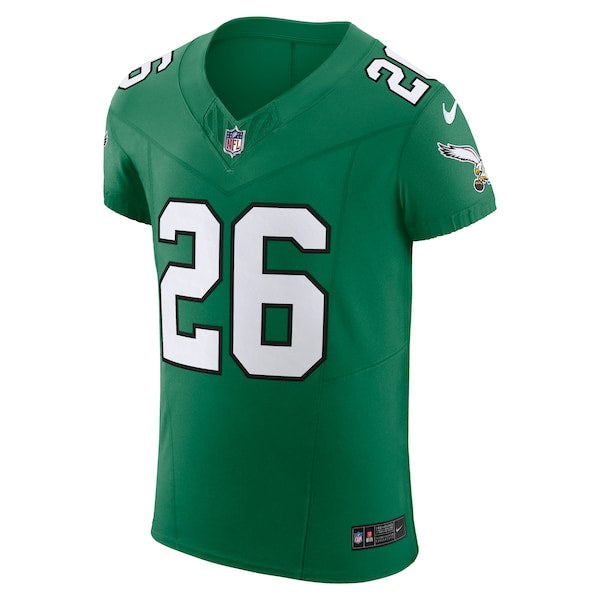 Saquon Barkley Philadelphia Eagles Nike Alternate Vapor F.U.S.E. Elite Jersey - Kelly Green/Black - Image 3