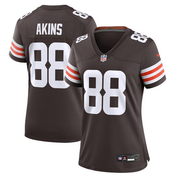 Jordan Akins Cleveland Browns Nike Women's Game Jersey - Brown - Image 2