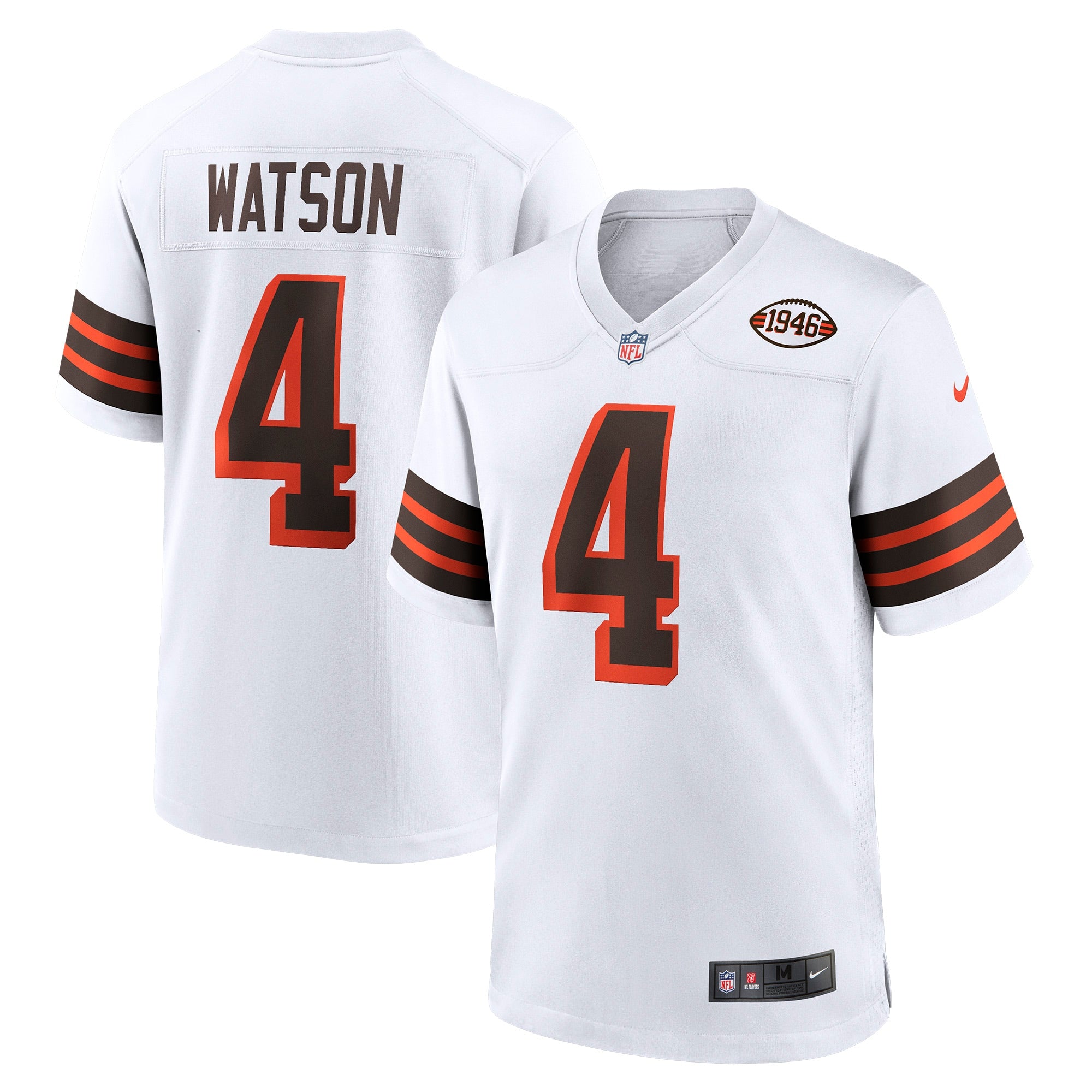 Deshaun Watson Cleveland Browns Nike Alternate Game Jersey - Brown/White - Image 5