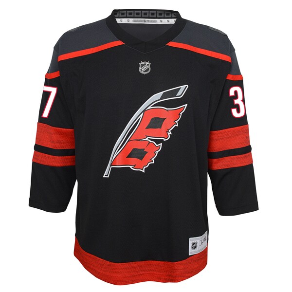 Andrei Svechnikov Carolina Hurricanes Youth Alternate Replica Player Jersey - Black - Image 2
