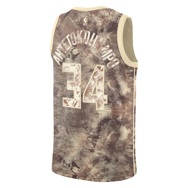 Giannis Antetokounmpo Milwaukee Bucks Nike Unisex Select Series Swingman Jersey - Brown - Image 3