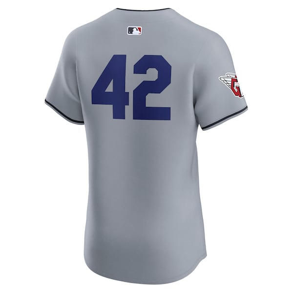 Cleveland Guardians Nike Road 2024 Jackie Robinson Day Elite Jersey - Gray - Image 3
