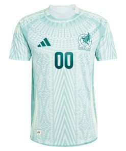 Alternative view of Mexico National Team adidas 2024 Away Authentic Custom Jersey - Green