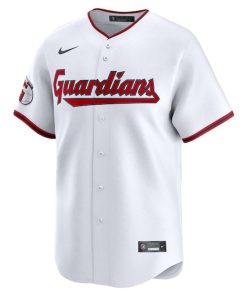 Alternative view of Cleveland Guardians Nike Youth Home Limited Custom Jersey - White
