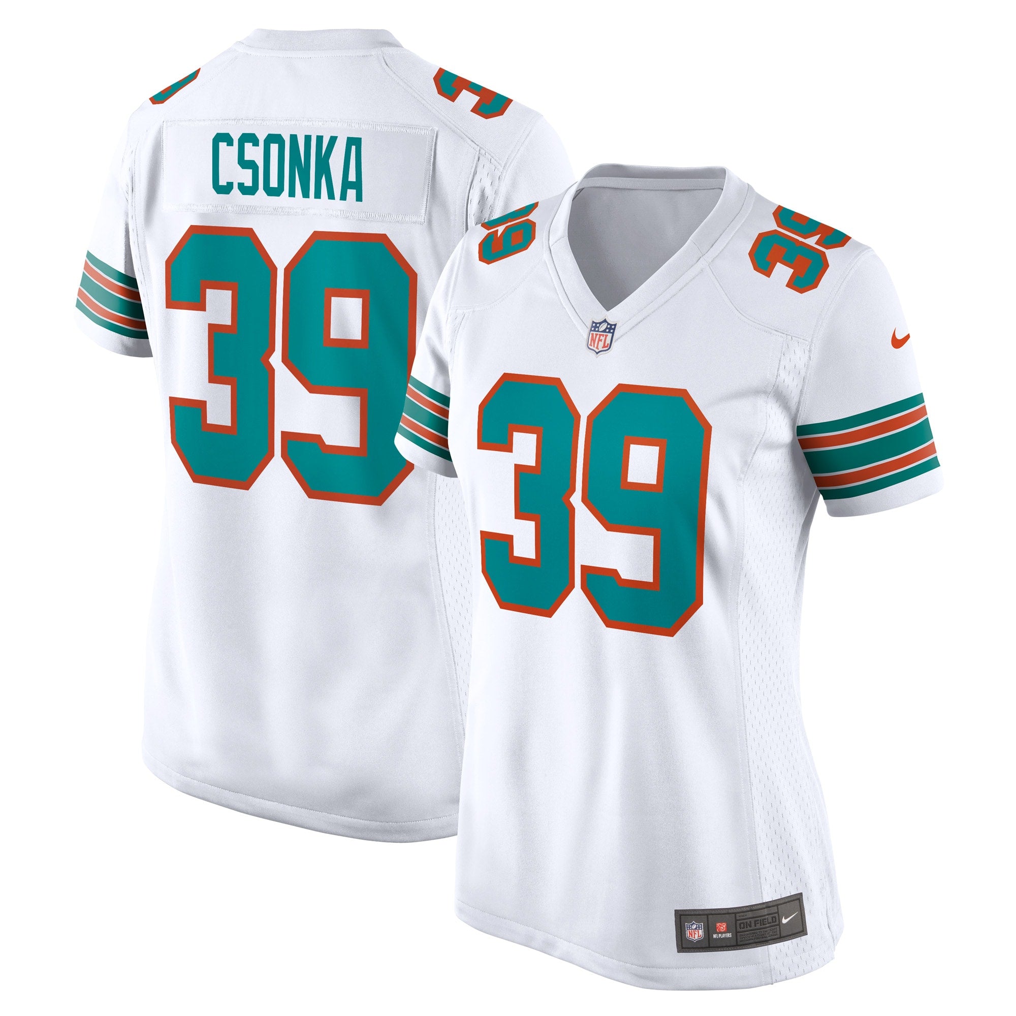 Larry Csonka Miami Dolphins Nike Retired Player Jersey - Aqua/White - Image 5