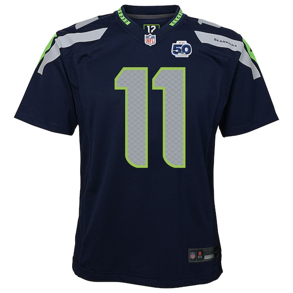 Jaxon Smith-Njigba Seattle Seahawks Nike Youth 50th Season Game Jersey - College Navy - Image 3