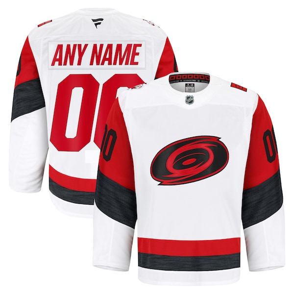 Carolina Hurricanes Away Authentic Pro Custom Jersey - White/Black