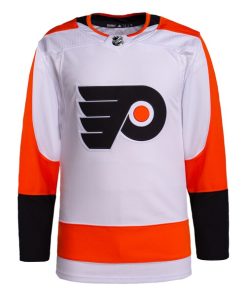 Alternative view of Philadelphia Flyers adidas Men's Away Authentic Jersey - White