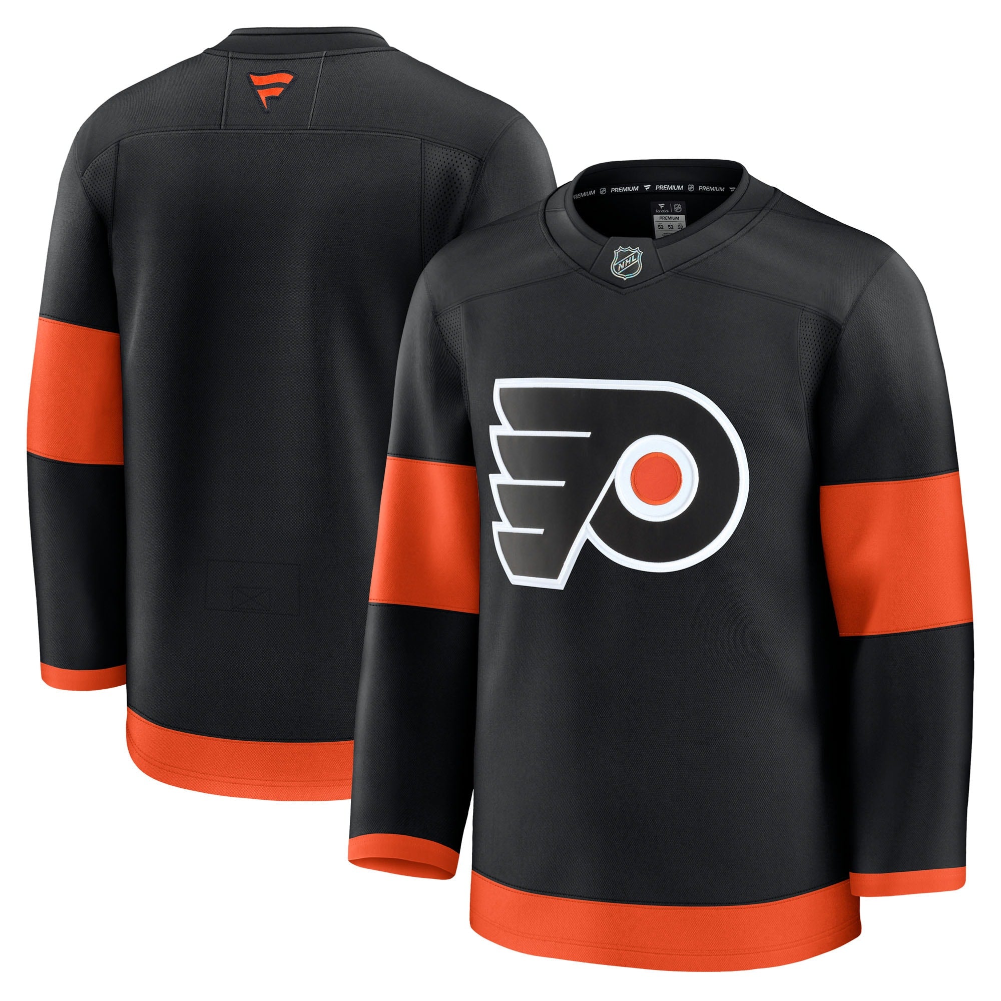 Philadelphia Flyers Away Premium Jersey - White/Burnt Orange/Black - Image 4