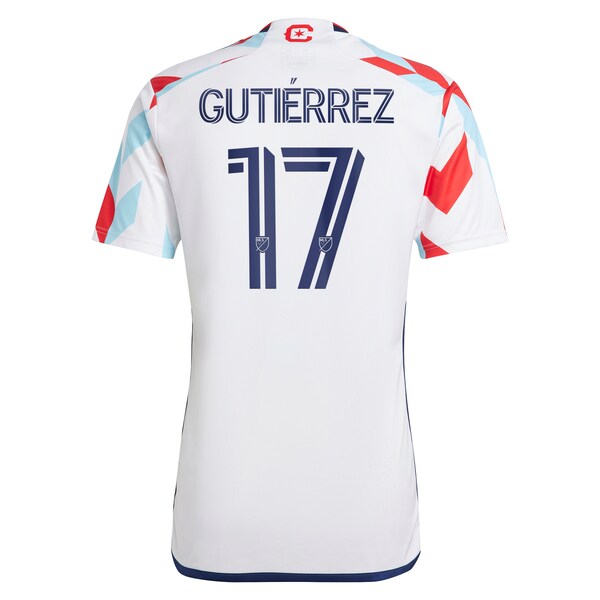 Brian Guti¨¦rrez Chicago Fire adidas 2024 A Kit For All Replica Player Jersey?¨C White - Image 3