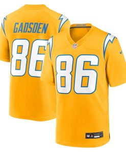 Oronde Gadsden Los Angeles Chargers Nike Alternate Charger Power Game Jersey -  Gold/Navy/Powder Blue