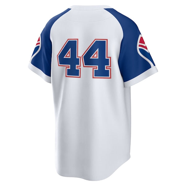 Hank Aaron Atlanta Braves Nike Home Cooperstown Collection Player Jersey - White - Image 3