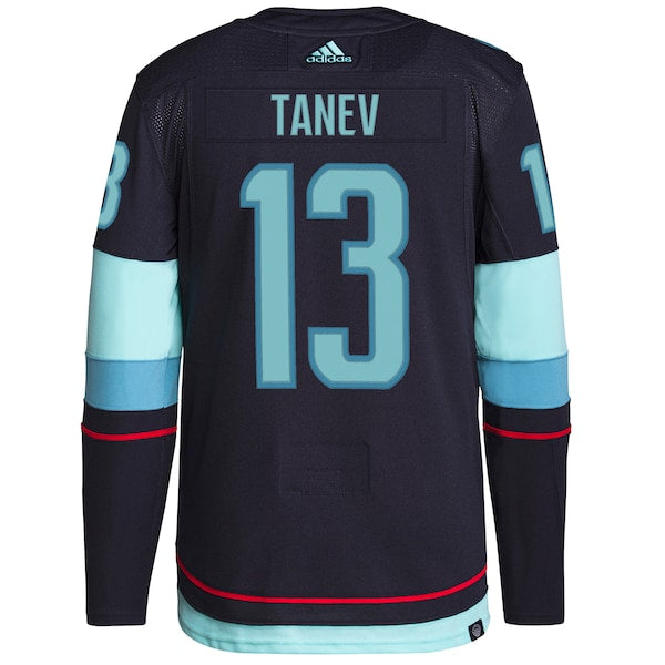 Brandon Tanev Seattle Kraken adidas Home Authentic Primegreen Player Jersey - Navy - Image 3