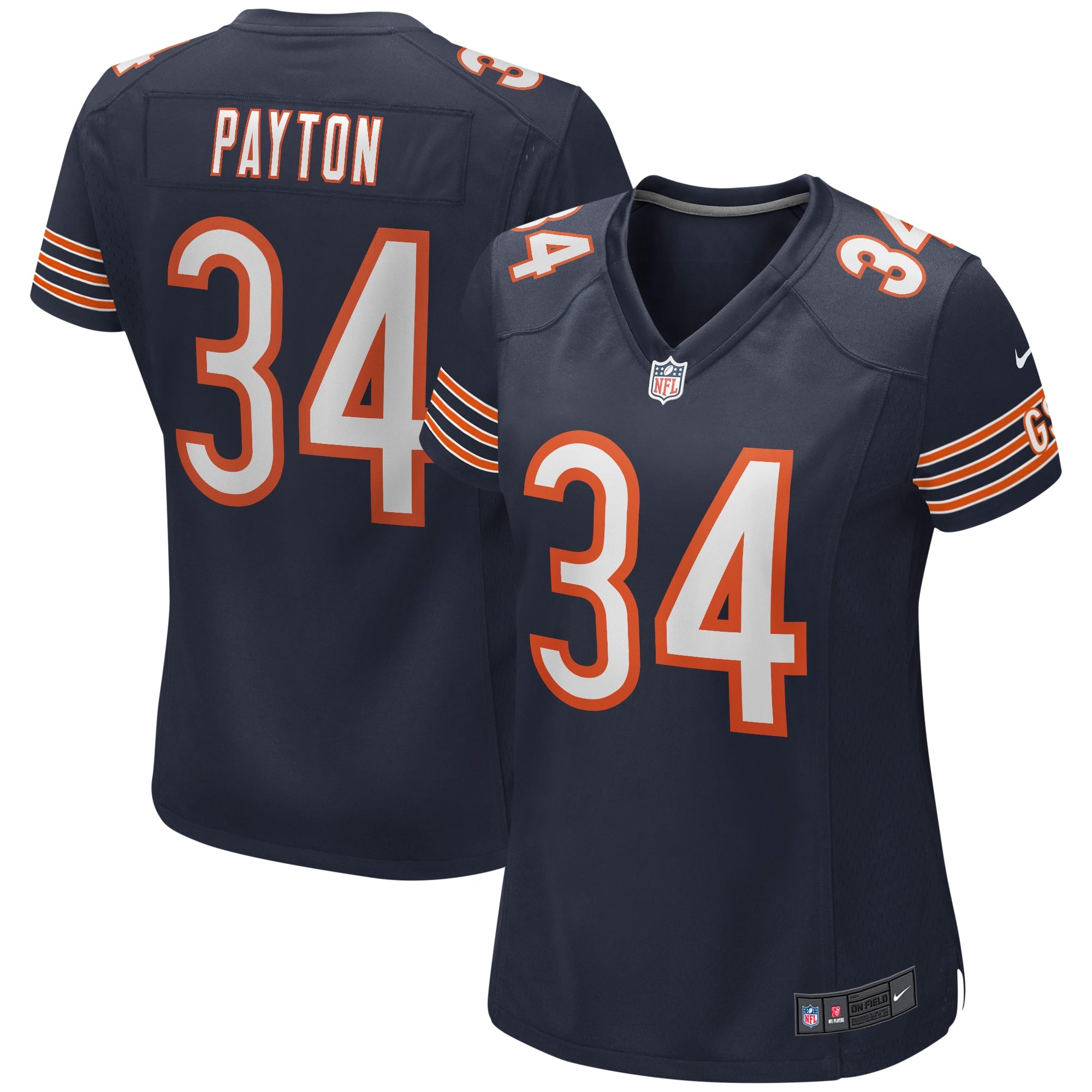 Walter Payton Chicago Bears Nike Women's Retired Player Jersey - Orange/Navy - Image 5