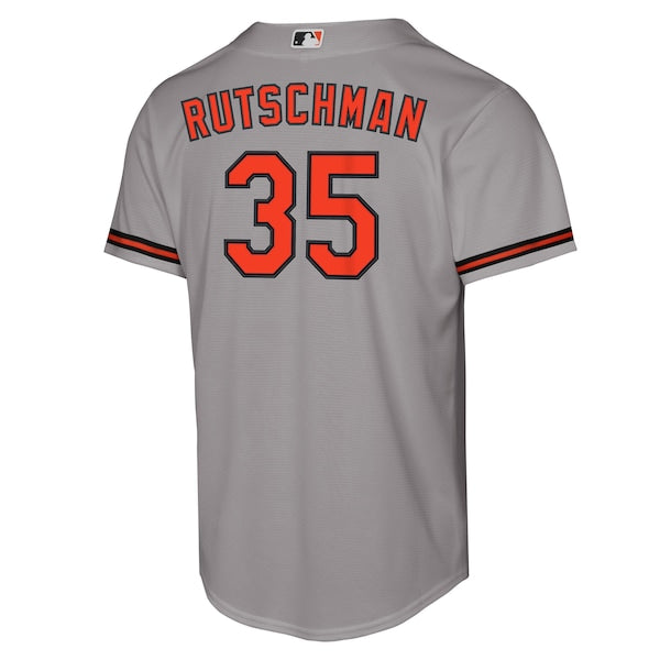Adley Rutschman Baltimore Orioles Nike Youth Road Replica Jersey - Gray - Image 3