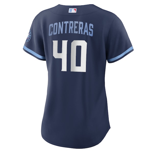 Willson Contreras Chicago Cubs Nike Women's City Connect Replica Player Jersey - Navy - Image 3
