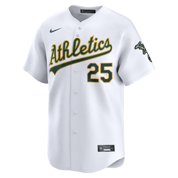 Brent Rooker Athletics Nike Home Limited Player Jersey - White - Image 2